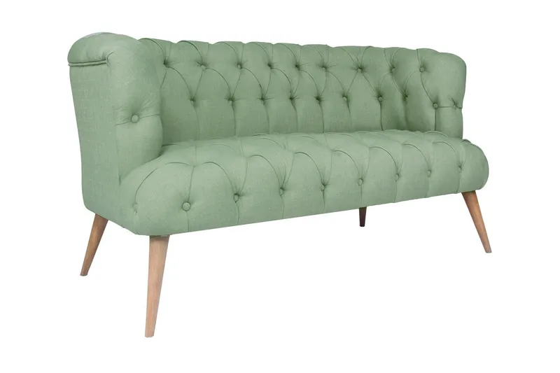 Monroew 2-personers Sofa - Petrolgrøn/Natur - Møbler - Sofaer - 2 personers sofa