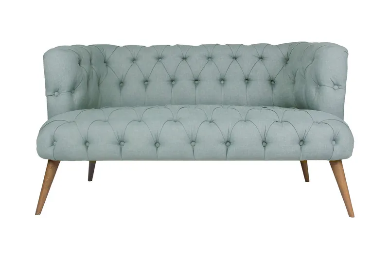 Monroew 2-personers Sofa, Indigoblå/Natur