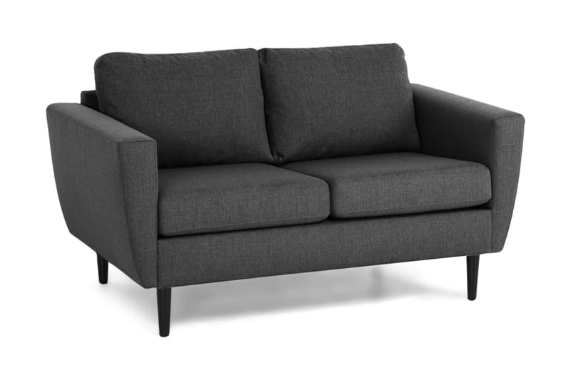 Nordic 2-pers Sofa - Mørkegrå/Sort - 2 personers sofa
