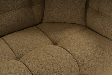 Octavian 2-personers Sofa med Knappet Kubisk i Bouclé - Brun - Møbler - Sofaer - 2 personers sofa
