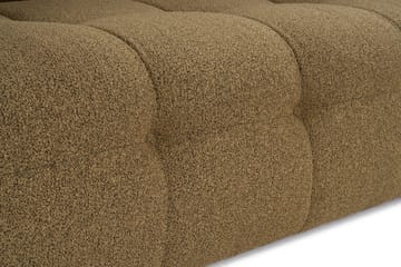Octavian 2-personers Sofa med Knappet Kubisk i Bouclé - Brun - Møbler - Sofaer - 2 personers sofa