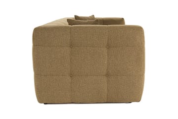 Octavian 2-personers Sofa med Knappet Kubisk i Bouclé - Brun - Møbler - Sofaer - 2 personers sofa