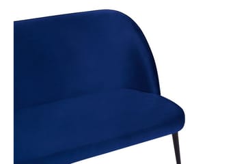 Osbyn 2-Pers. Sofa - Velour/Blå - Møbler - Sofaer - Køkkensofaer