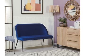 Osbyn 2-Pers. Sofa - Velour/Blå - Møbler - Sofaer - Køkkensofaer