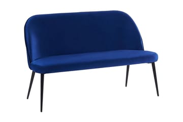 Osbyn 2-Pers. Sofa - Velour/Blå - Møbler - Sofaer - Køkkensofaer