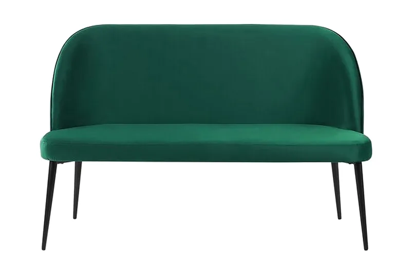 Osbyn 2-Pers. Sofa, Velour/Mørkegrøn