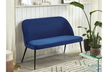 Osbyn 2-Pers. Sofa - Velour/Blå - Møbler - Sofaer - Køkkensofaer