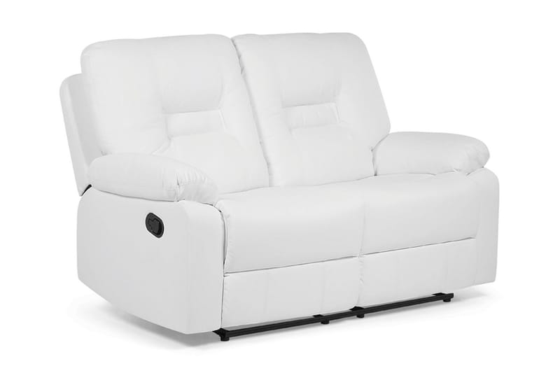 Rovik Dyb 2-personers Reclinersofa 146 cm i Kunstlæder, Hvid