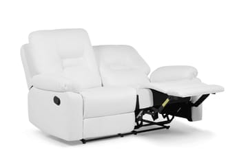 Rovik Dyb 2-personers Reclinersofa 146 cm i Kunstlæder - Hvid - Møbler - Sofaer - 2 personers sofa
