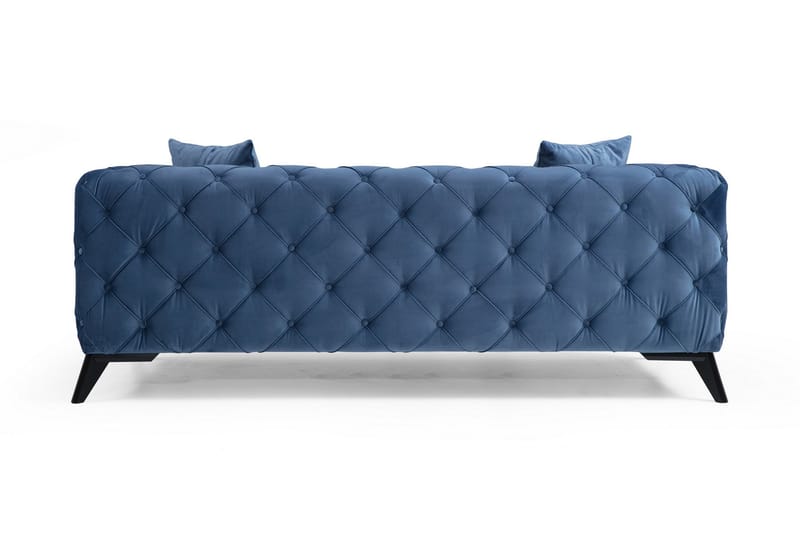 Sobrecedo 2-personers Sofa - Blå/Sort - 2 personers sofa
