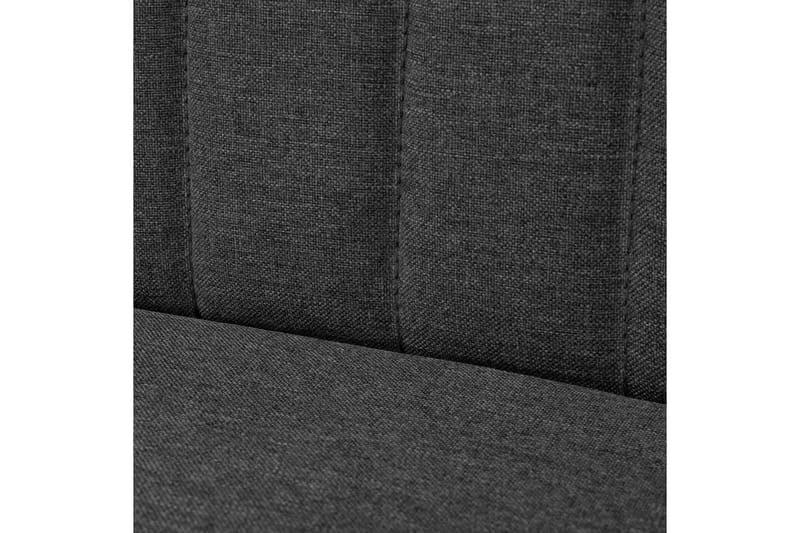 Sofa I Stof 117X55,5X77 Cm Mørkegrå - Grå - 2 personers sofa