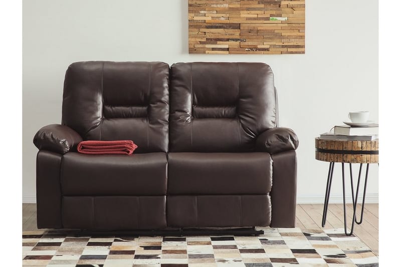 Sofasofa 2 sæder - Brun - Møbler - Sofaer - 2 personers sofa