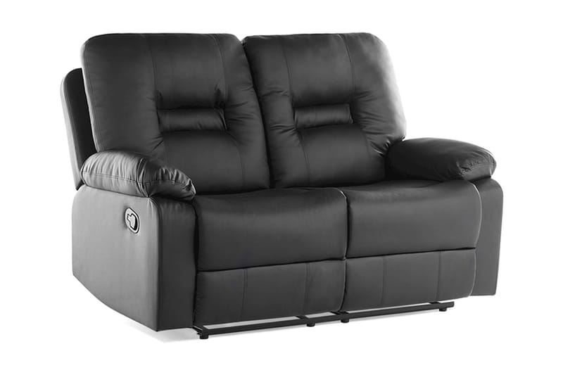 Sofasofa 2 sæder - Sort - Møbler - Sofaer - 2 personers sofa