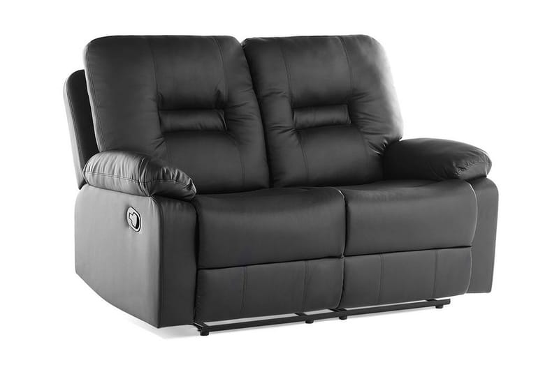 Sofasofa 2 sæder - Sort - Møbler - Sofaer - 2 personers sofa
