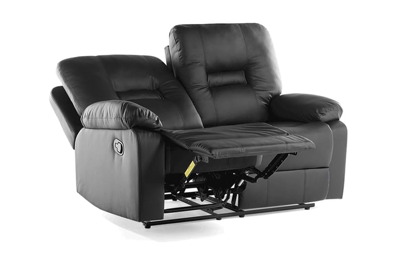 Sofasofa 2 sæder - Sort - Møbler - Sofaer - 2 personers sofa