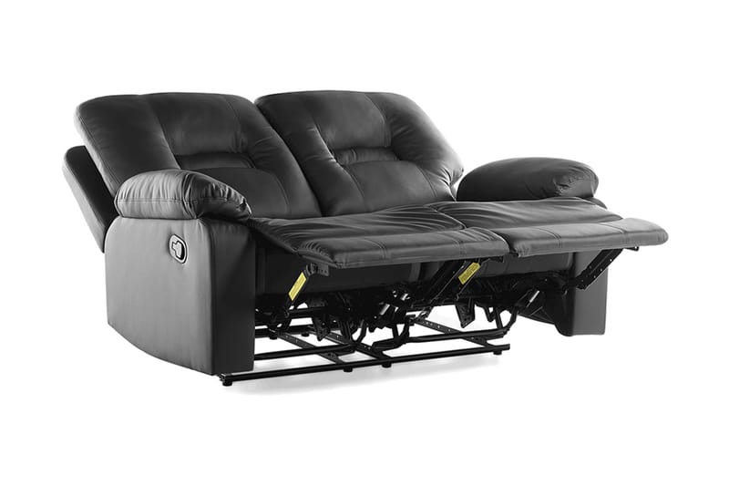 Sofasofa 2 sæder - Sort - Møbler - Sofaer - 2 personers sofa