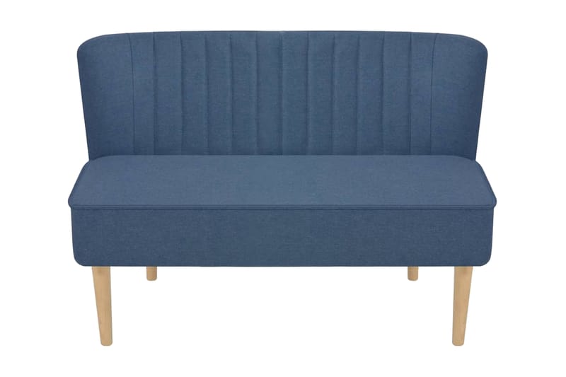 Stofsofa 117 X 55,5 X 77 Cm Blå - Blå - 2 personers sofa