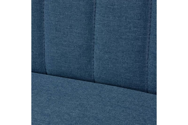 Stofsofa 117 X 55,5 X 77 Cm Blå - Blå - 2 personers sofa
