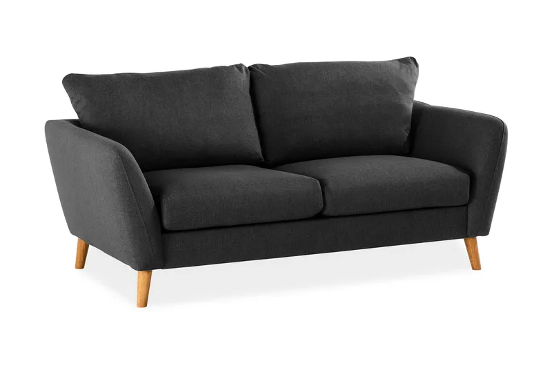 Trend 2-personers Stofsofa - Sort - Møbler - Sofaer - 2 personers sofa