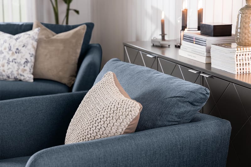 Trend 2-personers Stofsofa - Blå - Møbler - Sofaer - 2 personers sofa