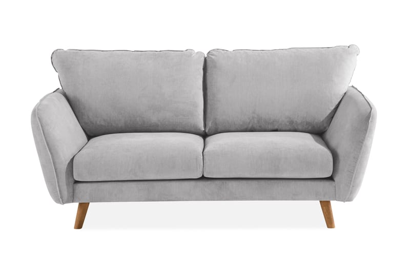 Trend Lyx 2-Pers. Sofa - Lysegrå/Eg - 2 personers sofa