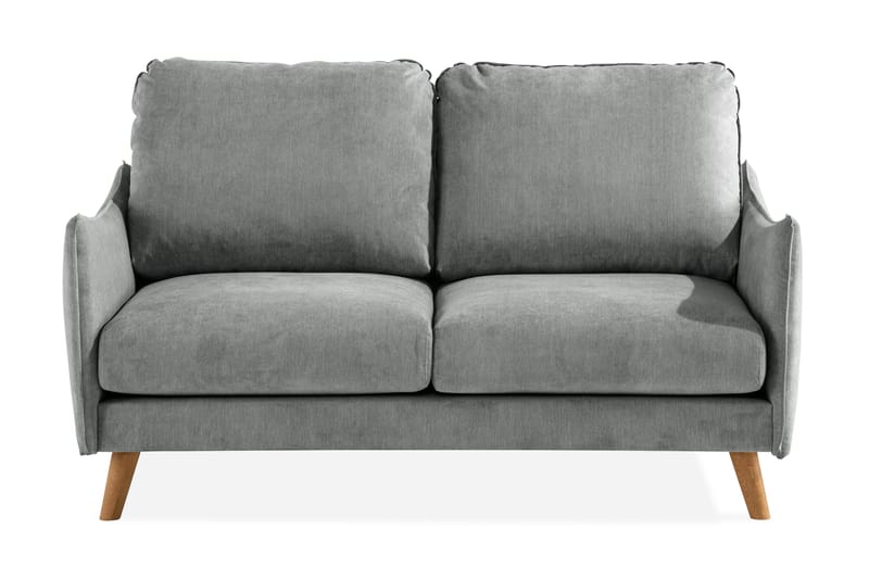 Trend Lyx 2-Pers. Sofa - Grå/Eg - 2 personers sofa