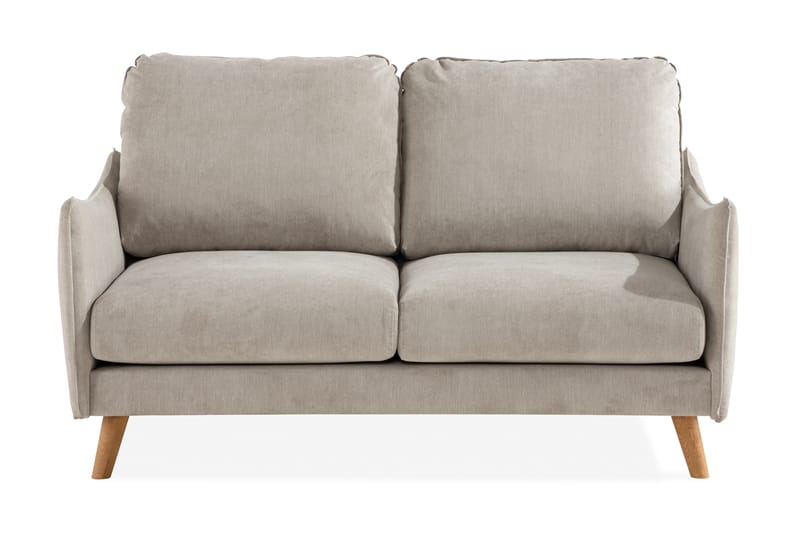 Trend Lyx 2-Pers. Sofa - Beige/Eg - 2 personers sofa