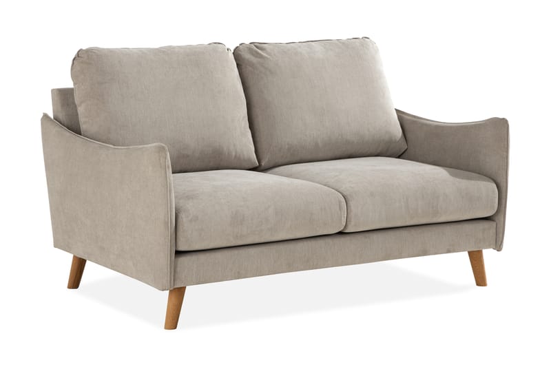 Trend Lyx 2-Pers. Sofa - Beige/Eg - 2 personers sofa