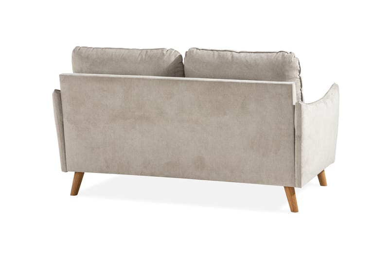 Trend Lyx 2-Pers. Sofa - Beige/Eg - 2 personers sofa