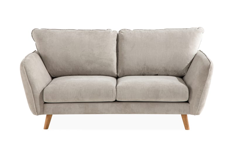 Trend Lyx 2-Pers. Sofa - Beige/Eg - 2 personers sofa