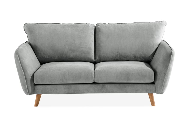 Trend Lyx 2-Pers. Sofa - Grå/Eg - 2 personers sofa