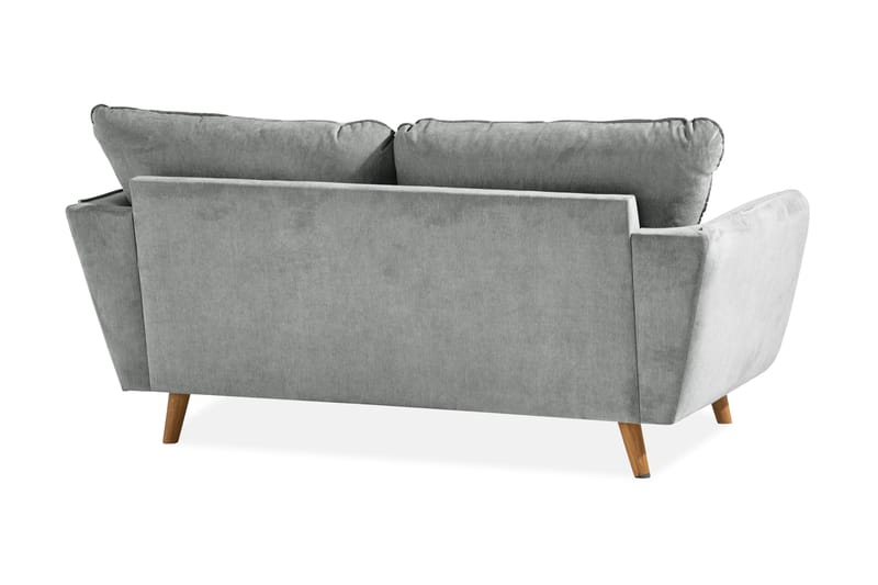 Trend Lyx 2-Pers. Sofa - Grå/Eg - 2 personers sofa