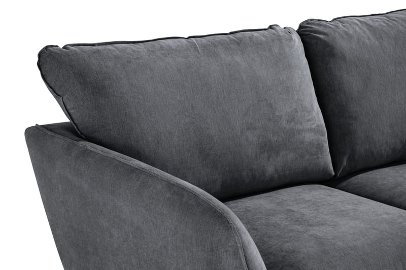 Trend Lyx 2-Pers. Sofa - Mørkegrå/Eg - 2 personers sofa