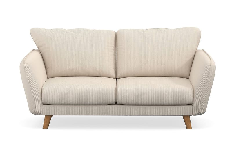 Trend Lyx 2-Pers. Sofa - Beige Jernbanefløjl - 2 personers sofa