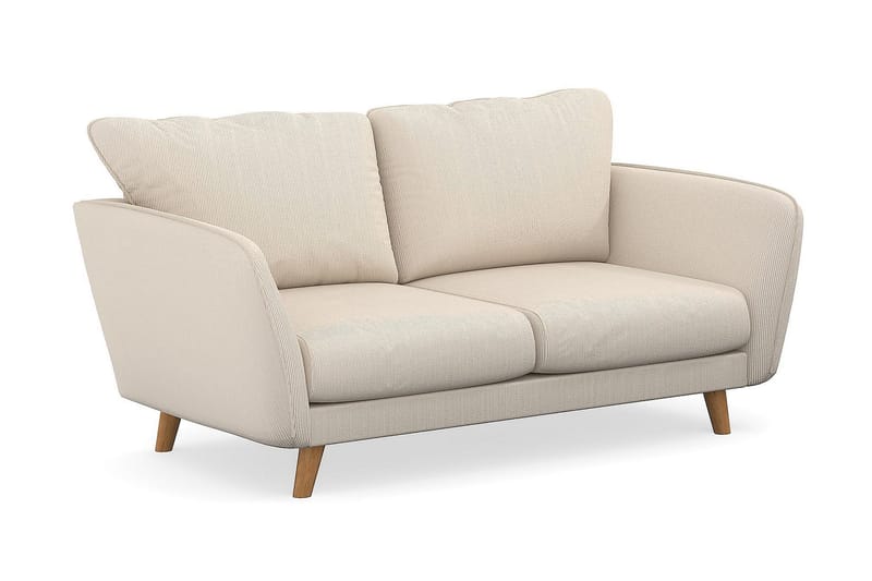 Trend Lyx 2-Pers. Sofa - Beige Jernbanefløjl - 2 personers sofa