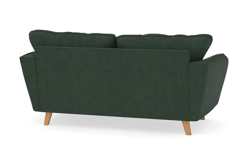 Trend Lyx 2-Pers. Sofa - Mørkegrøn Jernbanefløjl - 2 personers sofa