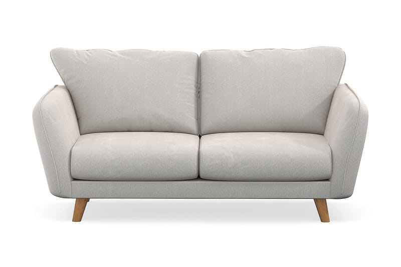 Trend Lyx 2-Pers. Sofa - Hvid Velour - 2 personers sofa