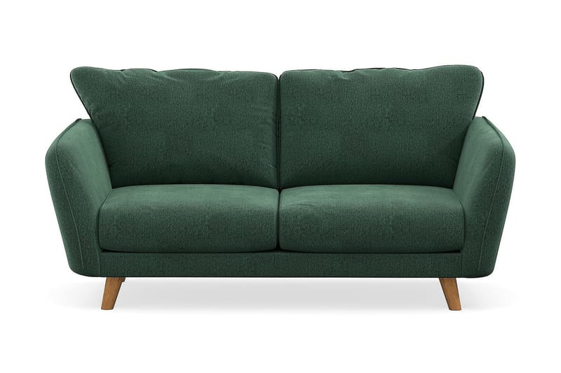 Trend Lyx 2-Pers. Sofa - Grøn Velour - 2 personers sofa