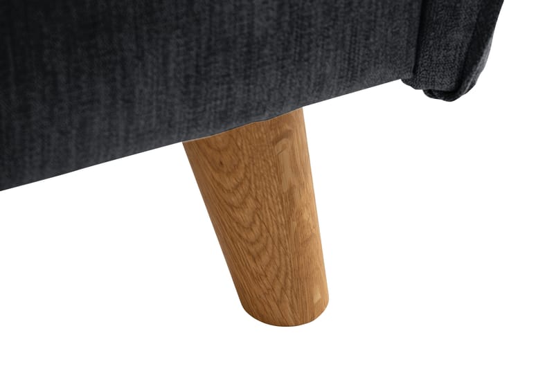 Trend Lyx 2-Pers. Sofa - Mørkegrå/Eg - Møbler - Sofaer - 2 personers sofa