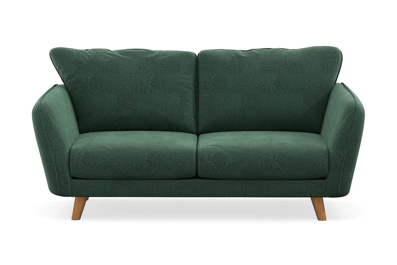 Trend Lyx 2-personers Fløjlssofa - Mørkegrøn - Møbler - Sofaer - 2 personers sofa