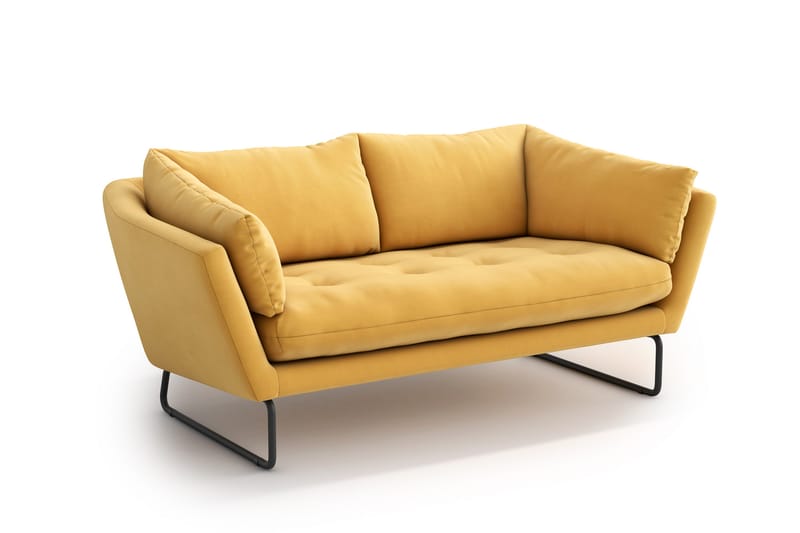 Ynnabo 2-Pers. Sofa - Gul - Møbler - Sofaer - 2 personers sofa