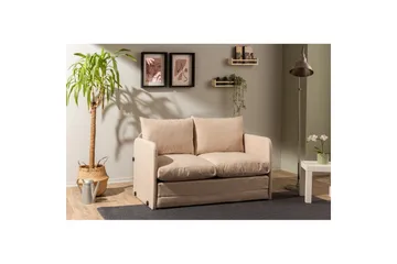 2-sæders sovesofa Rubby (128 x 70 x 66 cm) Beige - Beige - Møbler - Sofaer - Sovesofaer