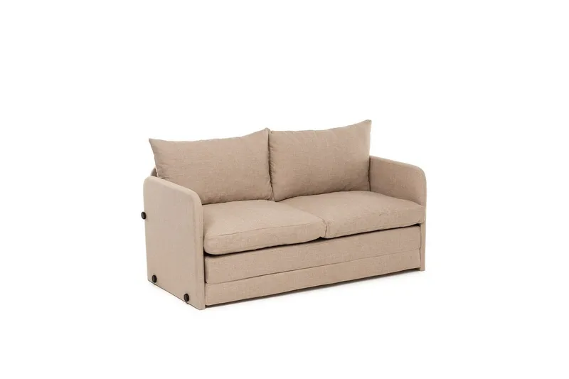 2-sæders sovesofa Rubby (128 x 70 x 66 cm) Beige, Beige