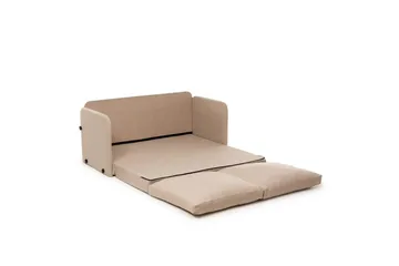 2-sæders sovesofa Rubby (128 x 70 x 66 cm) Beige - Beige - Møbler - Sofaer - Sovesofaer