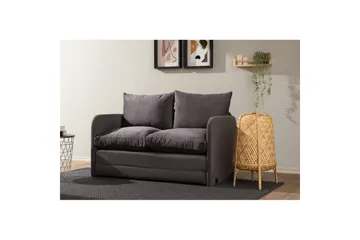 2-sæders sovesofa Rubby (128 x 70 x 66 cm) Grå - Grå - Møbler - Sofaer - Sovesofaer