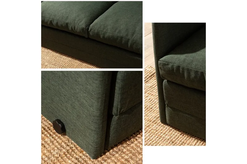 2-sæders sovesofa Rubby (128 x 70 x 66 cm) Grøn - Grøn - Møbler - Sofaer - Sovesofaer