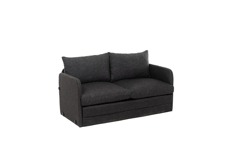 2-sæders sovesofa Rubby (128 x 70 x 66 cm) Mørk Grå - Mørk Grå - Møbler - Sofaer - Sovesofaer