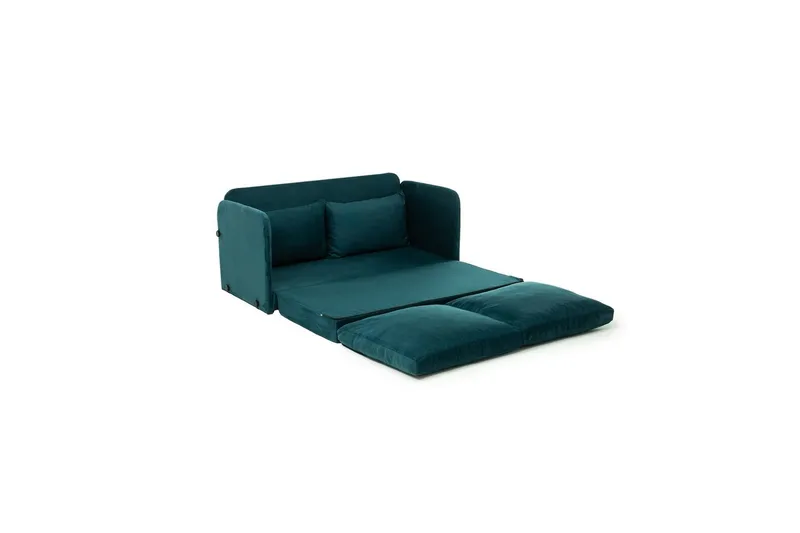 2-sæders sovesofa Rubby (128 x 70 x 66 cm) Petrolgrøn - Petrolgrøn - Møbler - Sofaer - Sovesofaer