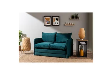 2-sæders sovesofa Rubby (128 x 70 x 66 cm) Petrolgrøn - Petrolgrøn - Møbler - Sofaer - Sovesofaer