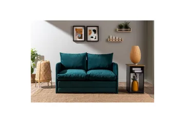 2-sæders sovesofa Rubby (128 x 70 x 66 cm) Petrolgrøn - Petrolgrøn - Møbler - Sofaer - Sovesofaer